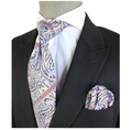 Krazy Paisley E3 | Lavender Tan & Blk | Tie & Pocket Square