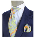 Krazy Paisley E4 | Green & Purple | Tie & Pocket Square