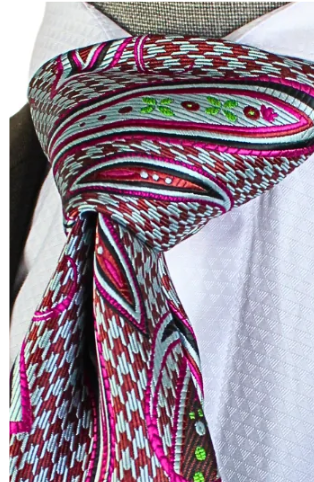 Krazy Paisley G7 | Brown Teal & Fushia | Tie & Pocket Square