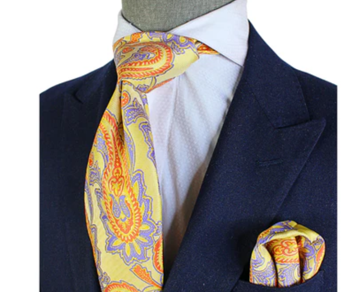 Orange & Purple | Tie & Pocket Square