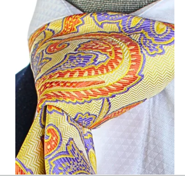 Orange & Purple | Tie & Pocket Square