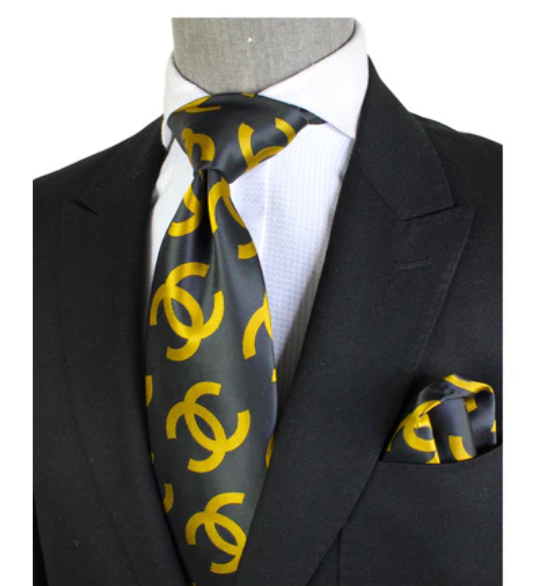 CC 6 | Black & Gold | Tie & Pocket Square