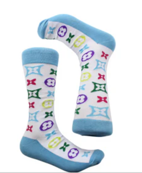 LV A5 | Multi Color White | Sock