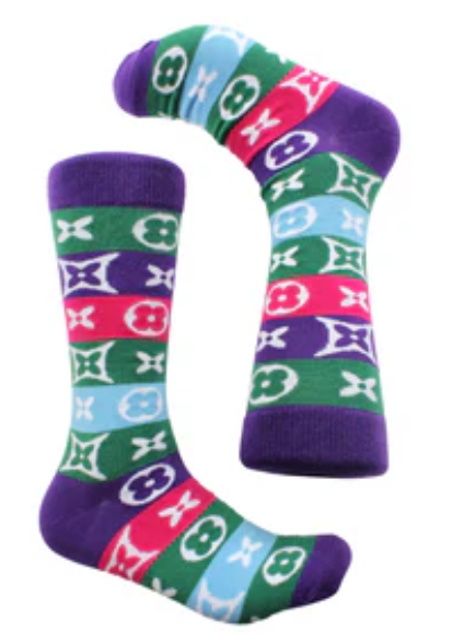 LV Stripe 1 | Multi Color | Sock