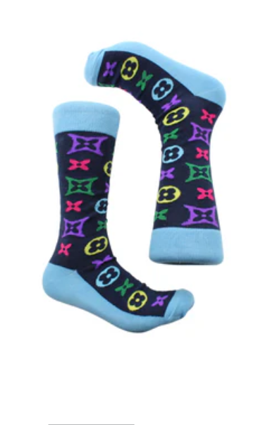 LV A8 | Multi Color Navy | Sock