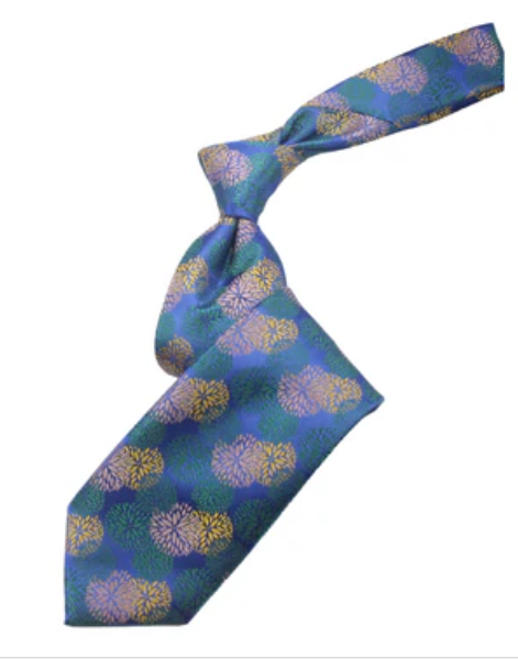 Doha 3 | Royal Green & Yellow Floral | Tie & Pocket Square