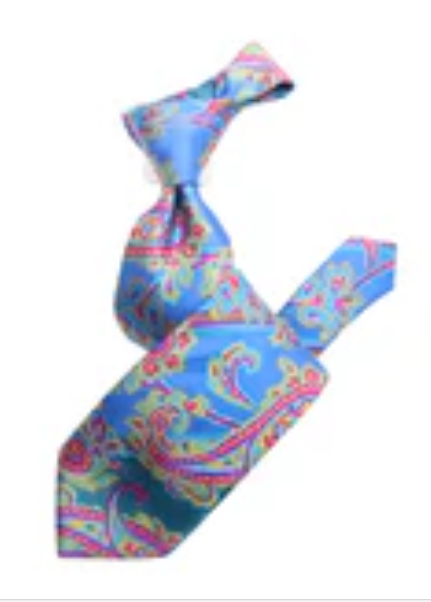 Krazy Paisley C6 | Teal & Fushia | Tie & Pocket Sqaure