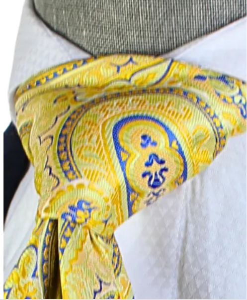 Krazy Paisley E5 | Yellow & Blue | Tie & Pocket Sqaure