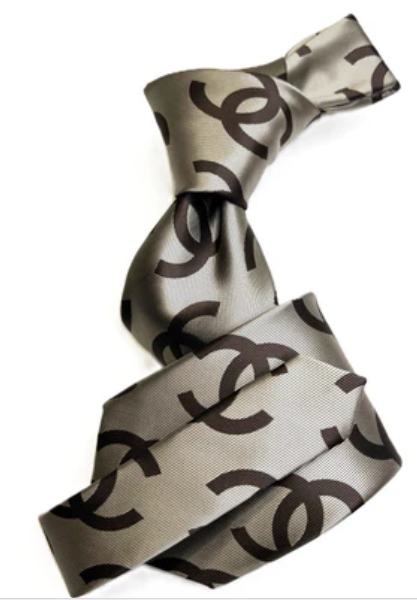 CC 8 | Taupe & Brown | Tie & Pocket Square