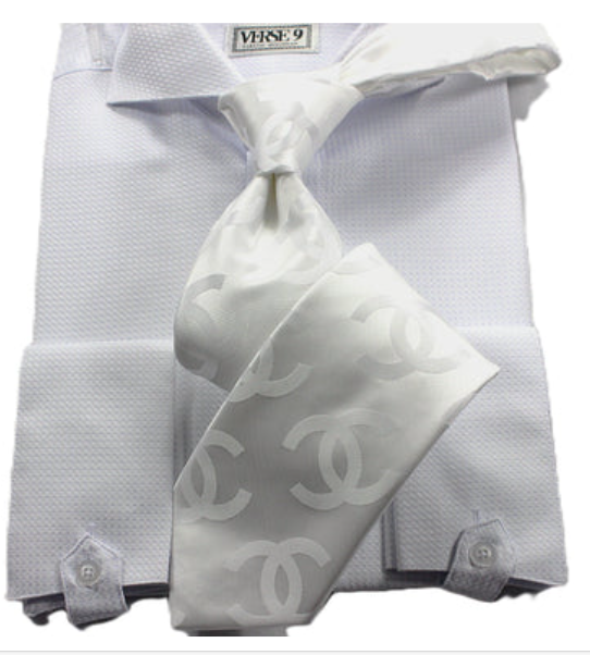 CC Solid 2 | White | Tie & Pocket Square