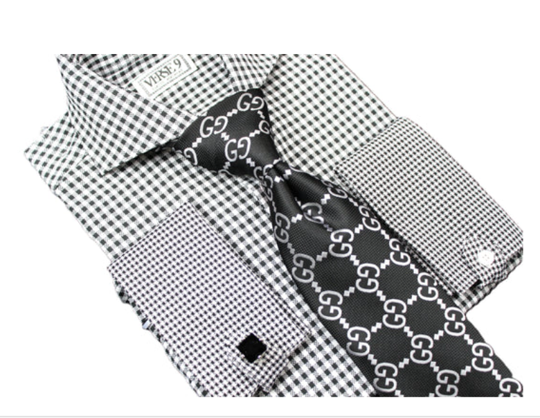 GG 2 | Black & White | Tie & Pocket Square