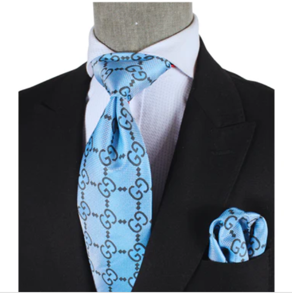 GG B11 | Aqua | Tie & Pocket Square