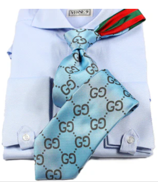 GG B11 | Aqua | Tie & Pocket Square