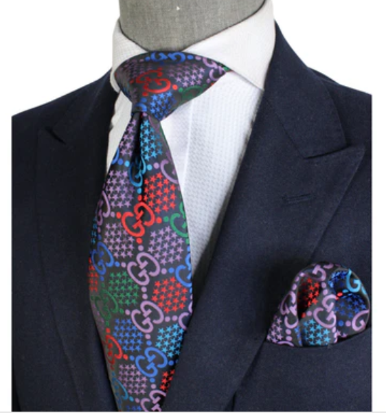 GG Star 1 | Multi-Color | Tie & Pocket Square